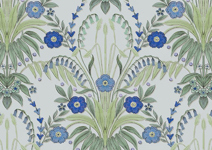 Cotswold Faux Silk, Sapphire - Motorised Roman Blind - Image 7